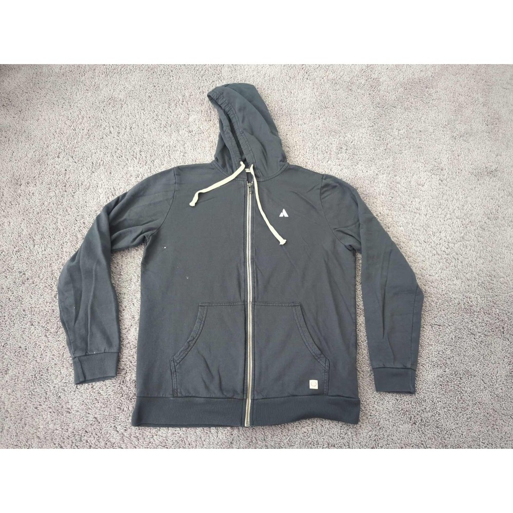 Marine Layer Full Zip Hoodie Mens M Gray Long Sleeve Logo Customer Success